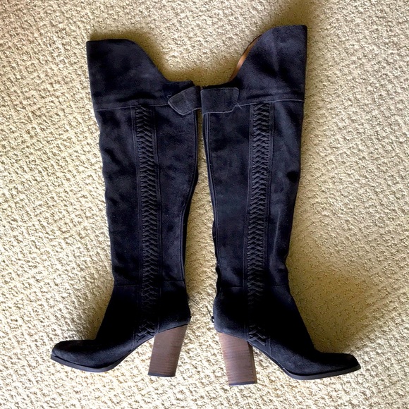 Dolce Vita grey suede over the knee boot sz 7 - Picture 1 of 8